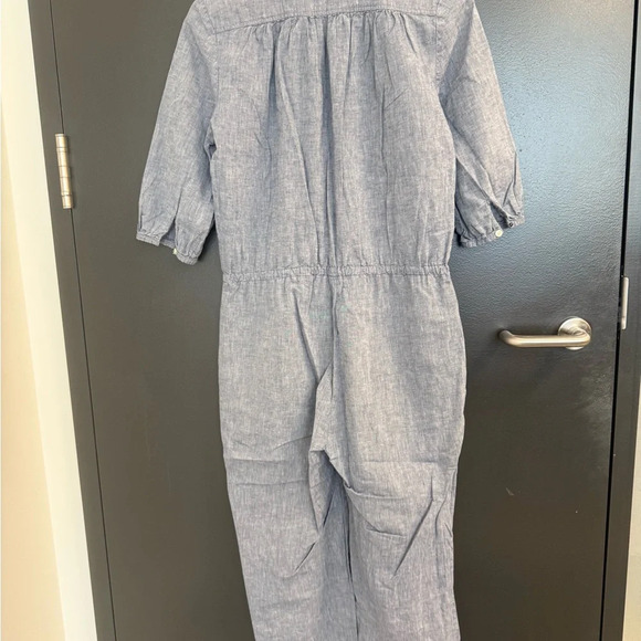 Trovata Birds of Paradise S Mint condition Chambray Blue Jumpsuit with wide leg - Picture 5 of 12